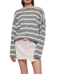 All Saints cassia Boat Neck Striped Sweater